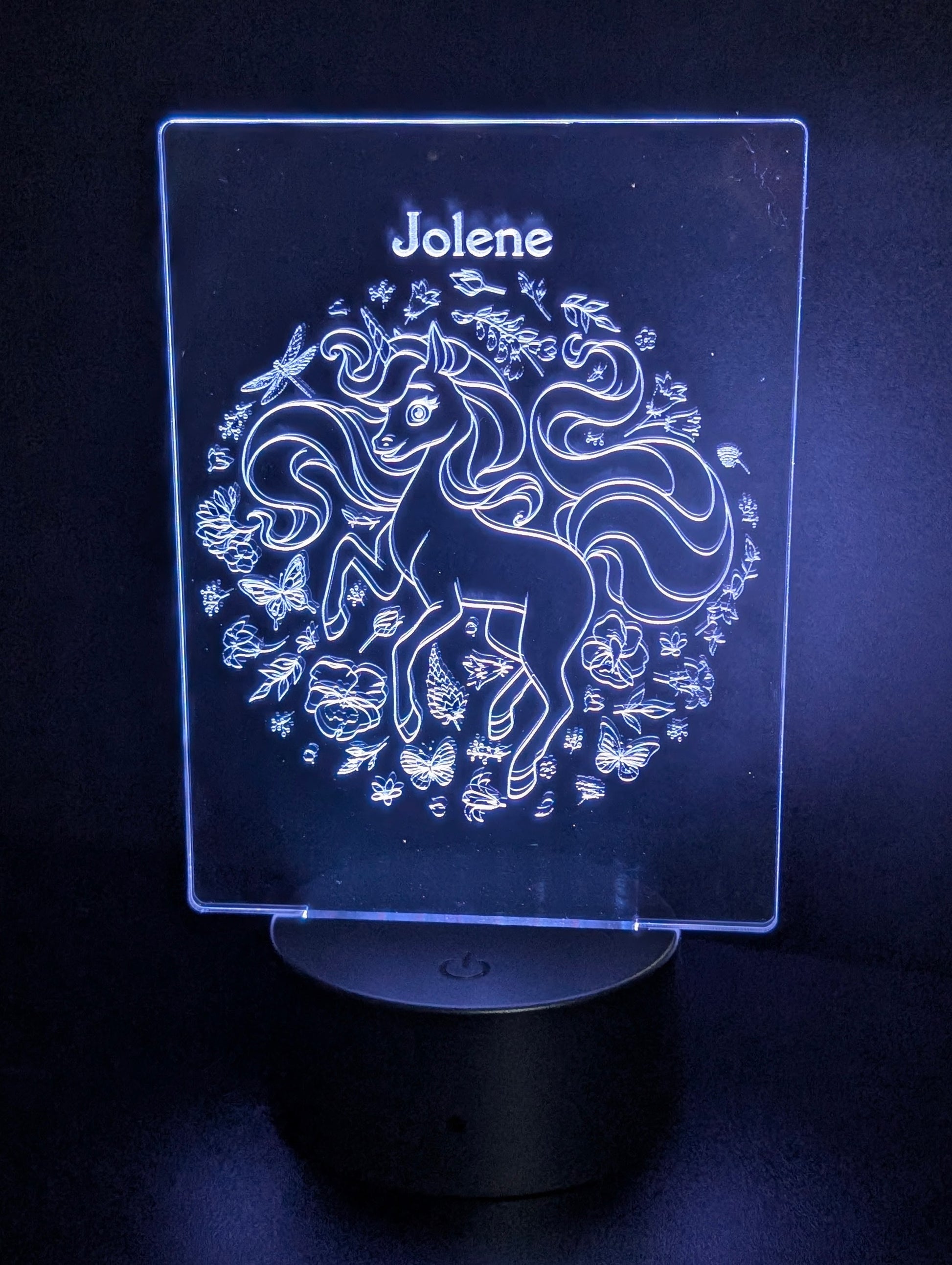 Custom Engraved LED Acrylic Light Sign – Personalized Nightlight or Display