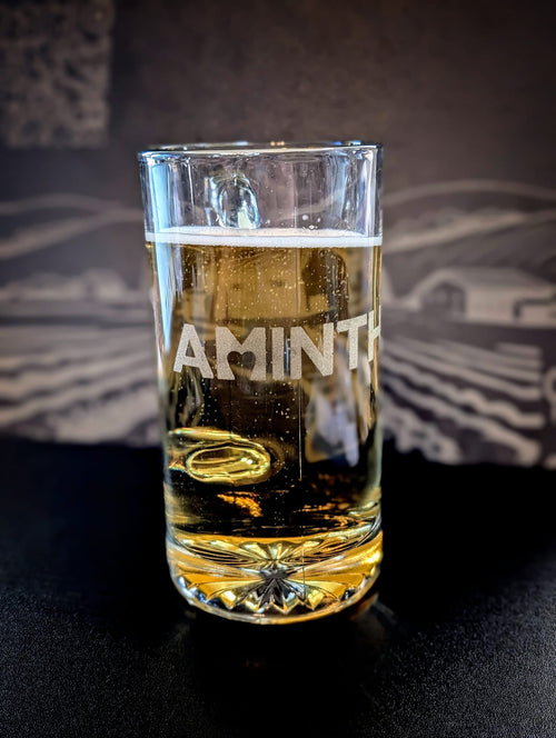 Custom Engraved Beer Stein – Personalized Glass Mug for Gifts, Gatherings & Cheers